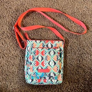 Vera Bradley RFID Mini Hipster, Go Fish Pattern